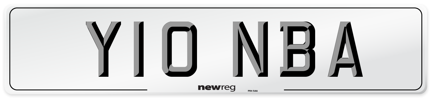 Y10 NBA Number Plate from New Reg